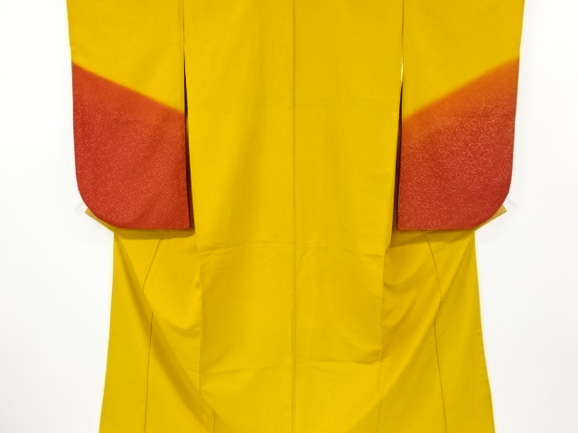 JAPANESE KIMONO / VINTAGE LONG SLEEVES KIMONO / SCATTERED NORI PATTERN